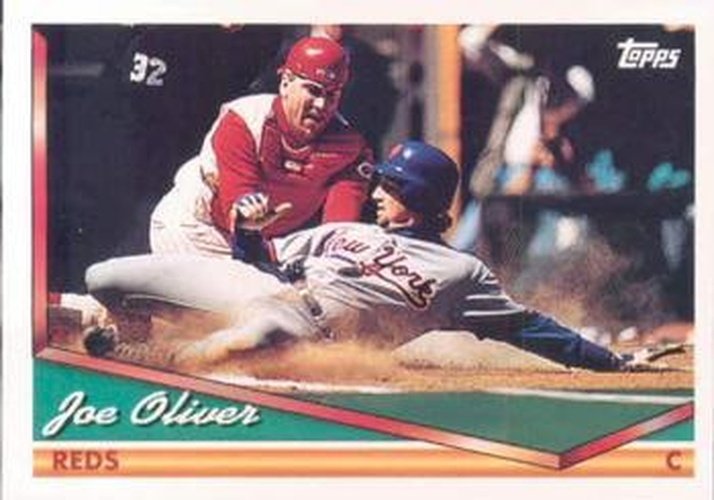 #485 Joe Oliver - Cincinnati Reds - 1994 Topps Baseball