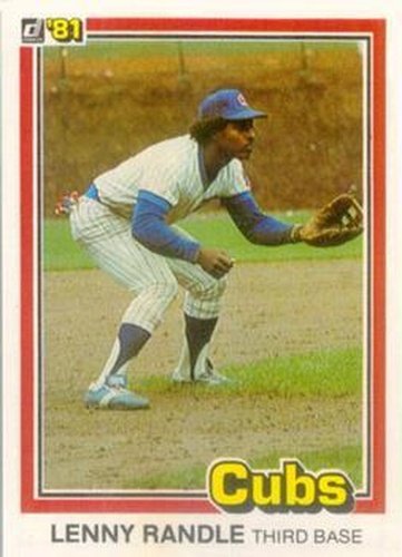 #485 Lenny Randle - Chicago Cubs - 1981 Donruss Baseball