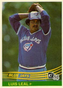 #485 Luis Leal - Toronto Blue Jays - 1984 Donruss Baseball