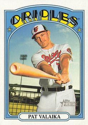 #485 Pat Valaika - Baltimore Orioles - 2021 Topps Heritage Baseball