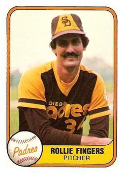#485 Rollie Fingers - San Diego Padres - 1981 Fleer Baseball