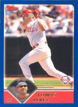 #485 Tomas Perez - Philadelphia Phillies - 2003 Topps Baseball