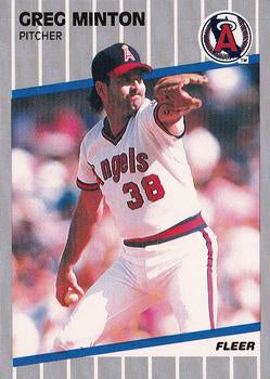 #485 Greg Minton - California Angels - 1989 Fleer Baseball