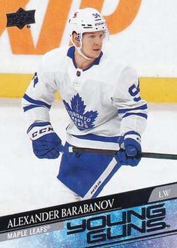 #485 Alexander Barabanov - Toronto Maple Leafs - 2020-21 Upper Deck Hockey