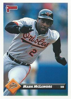 #485 Mark McLemore - Baltimore Orioles - 1993 Donruss Baseball