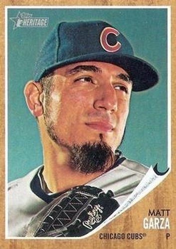 #485 Matt Garza - Chicago Cubs - 2011 Topps Heritage Baseball