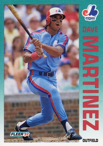 #485 Dave Martinez - Montreal Expos - 1992 Fleer Baseball