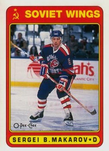#485 Sergei B. Makarov - Soviet Wings - 1990-91 O-Pee-Chee Hockey