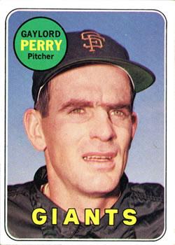 #485a Gaylord Perry - San Francisco Giants - 1969 Topps Baseball