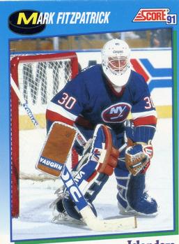 #486 Mark Fitzpatrick - New York Islanders - 1991-92 Score Canadian Hockey
