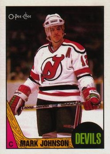 #101 Mark Johnson - New Jersey Devils - 1987-88 O-Pee-Chee Hockey