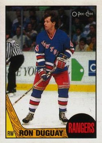 #110 Ron Duguay - New York Rangers - 1987-88 O-Pee-Chee Hockey