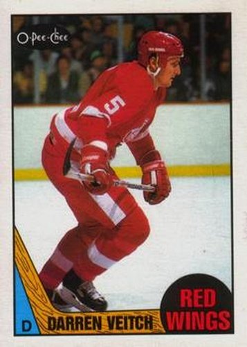 #114 Darren Veitch - Detroit Red Wings - 1987-88 O-Pee-Chee Hockey