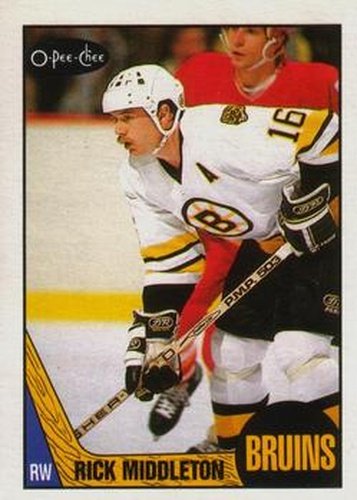 #115 Rick Middleton - Boston Bruins - 1987-88 O-Pee-Chee Hockey