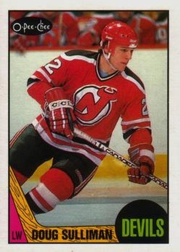 #116 Doug Sulliman - New Jersey Devils - 1987-88 O-Pee-Chee Hockey