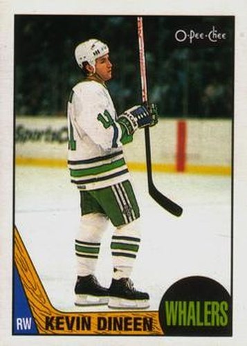 #124 Kevin Dineen - Hartford Whalers - 1987-88 O-Pee-Chee Hockey