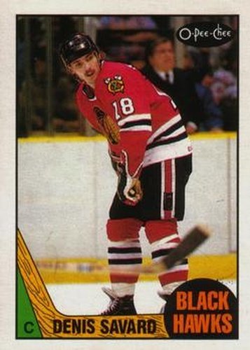 #127 Denis Savard - Chicago Blackhawks - 1987-88 O-Pee-Chee Hockey