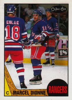 #129 Marcel Dionne - New York Rangers - 1987-88 O-Pee-Chee Hockey