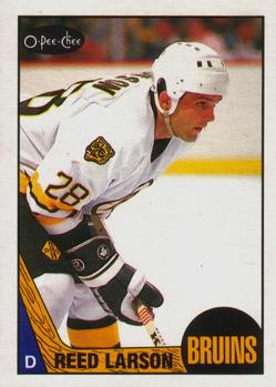 #131 Reed Larson - Boston Bruins - 1987-88 O-Pee-Chee Hockey