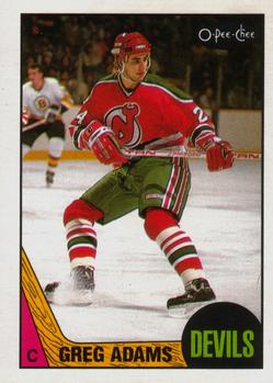 #135 Greg Adams - New Jersey Devils - 1987-88 O-Pee-Chee Hockey