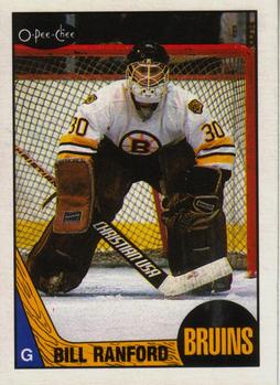 #13 Bill Ranford - Boston Bruins - 1987-88 O-Pee-Chee Hockey