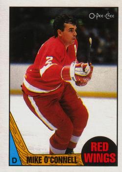#141 Mike O'Connell - Detroit Red Wings - 1987-88 O-Pee-Chee Hockey