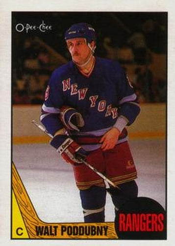 #142 Walt Poddubny - New York Rangers - 1987-88 O-Pee-Chee Hockey
