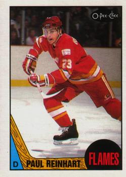#143 Paul Reinhart - Calgary Flames - 1987-88 O-Pee-Chee Hockey