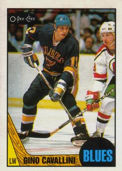 #146 Gino Cavallini - St. Louis Blues - 1987-88 O-Pee-Chee Hockey