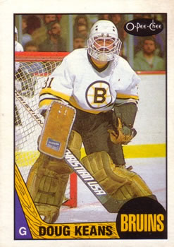 #147 Doug Keans - Boston Bruins - 1987-88 O-Pee-Chee Hockey
