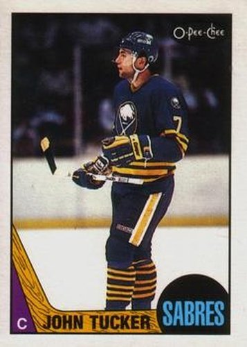 #154 John Tucker - Buffalo Sabres - 1987-88 O-Pee-Chee Hockey