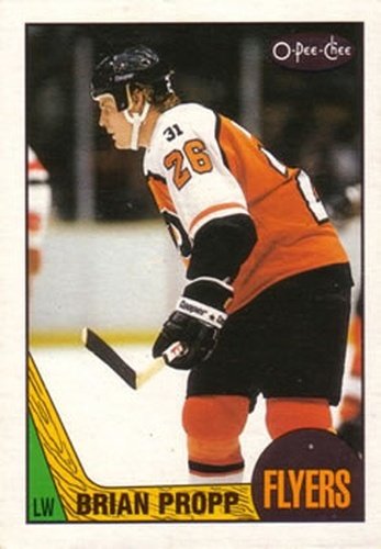 #158 Brian Propp - Philadelphia Flyers - 1987-88 O-Pee-Chee Hockey