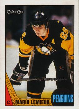 #15 Mario Lemieux - Pittsburgh Penguins - 1987-88 O-Pee-Chee Hockey