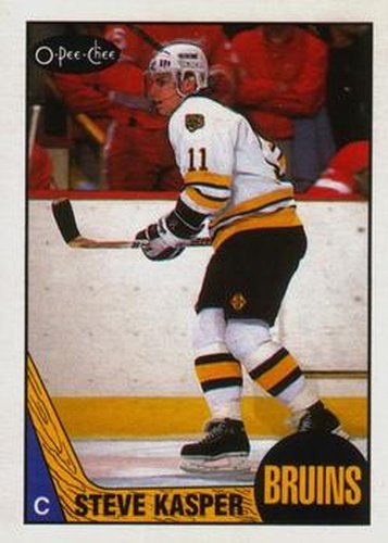 #162 Steve Kasper - Boston Bruins - 1987-88 O-Pee-Chee Hockey