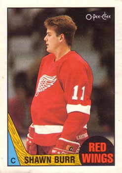 #164 Shawn Burr - Detroit Red Wings - 1987-88 O-Pee-Chee Hockey