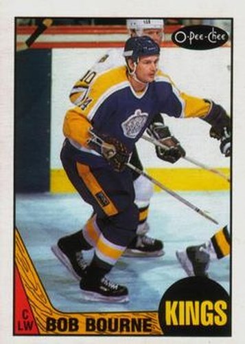 #167 Bob Bourne - Los Angeles Kings - 1987-88 O-Pee-Chee Hockey