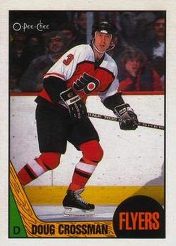 #182 Doug Crossman - Philadelphia Flyers - 1987-88 O-Pee-Chee Hockey