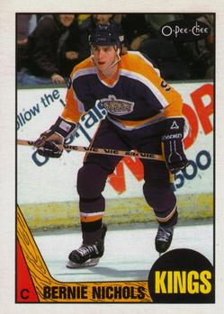#183 Bernie Nicholls - Los Angeles Kings - 1987-88 O-Pee-Chee Hockey