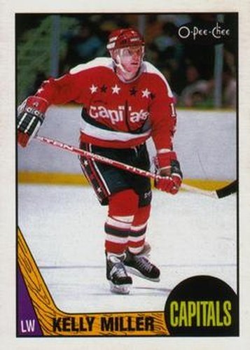 #189 Kelly Miller - Washington Capitals - 1987-88 O-Pee-Chee Hockey