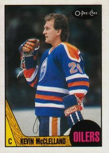 #201 Kevin McClelland - Edmonton Oilers - 1987-88 O-Pee-Chee Hockey
