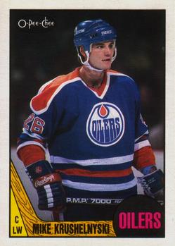#202 Mike Krushelnyski - Edmonton Oilers - 1987-88 O-Pee-Chee Hockey