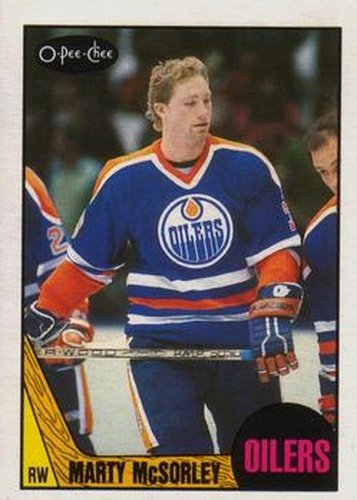 #205 Marty McSorley - Edmonton Oilers - 1987-88 O-Pee-Chee Hockey