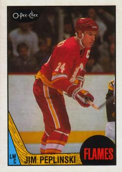 #209 Jim Peplinski - Calgary Flames - 1987-88 O-Pee-Chee Hockey