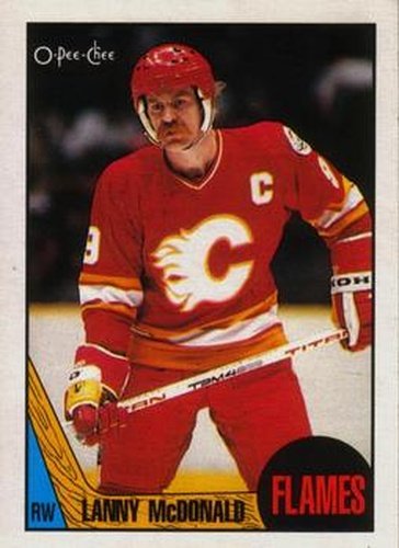 #20 Lanny McDonald - Calgary Flames - 1987-88 O-Pee-Chee Hockey