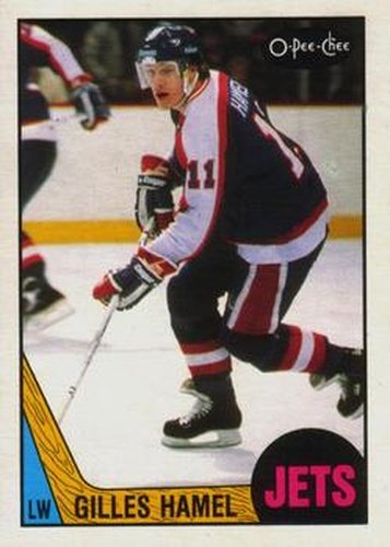 #218 Gilles Hamel - Winnipeg Jets - 1987-88 O-Pee-Chee Hockey