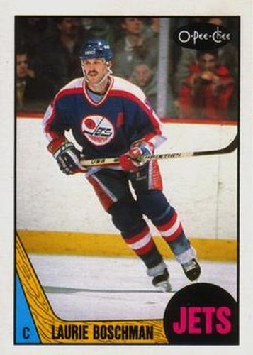 #222 Laurie Boschman - Winnipeg Jets - 1987-88 O-Pee-Chee Hockey