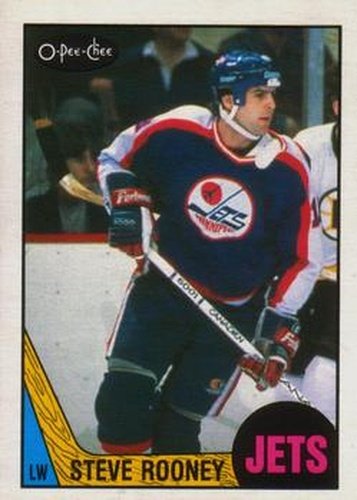 #223 Steve Rooney - Winnipeg Jets - 1987-88 O-Pee-Chee Hockey
