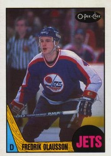 #225 Fredrik Olausson - Winnipeg Jets - 1987-88 O-Pee-Chee Hockey