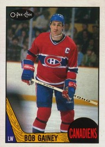 #228 Bob Gainey - Montreal Canadiens - 1987-88 O-Pee-Chee Hockey