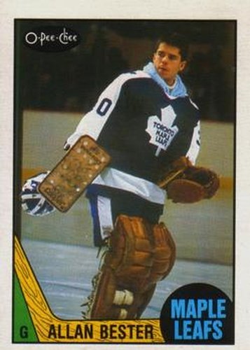 #236 Allan Bester - Toronto Maple Leafs - 1987-88 O-Pee-Chee Hockey